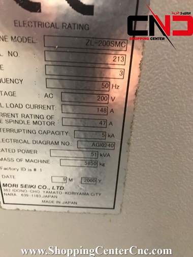 تراش سی ان سی 6 محور Mori Seiki ZL 200 SMC ساخت ژاپن
